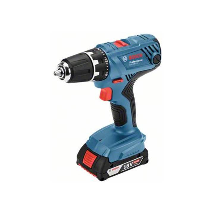 Bosch Akku-Bohrschrauber GSR 18V-21 mit 2 x 2