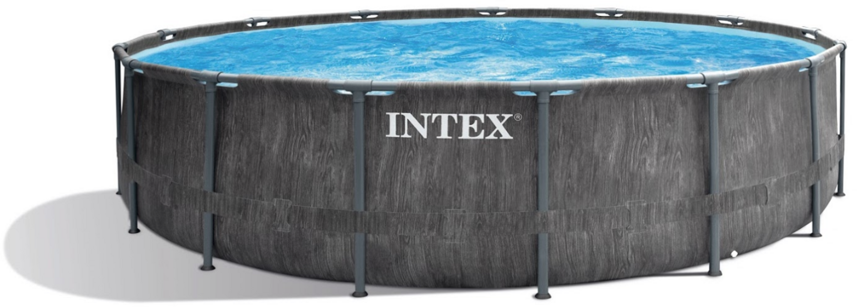 Intex Frame Pool Prism Greywood Ø 457 x 122 cm