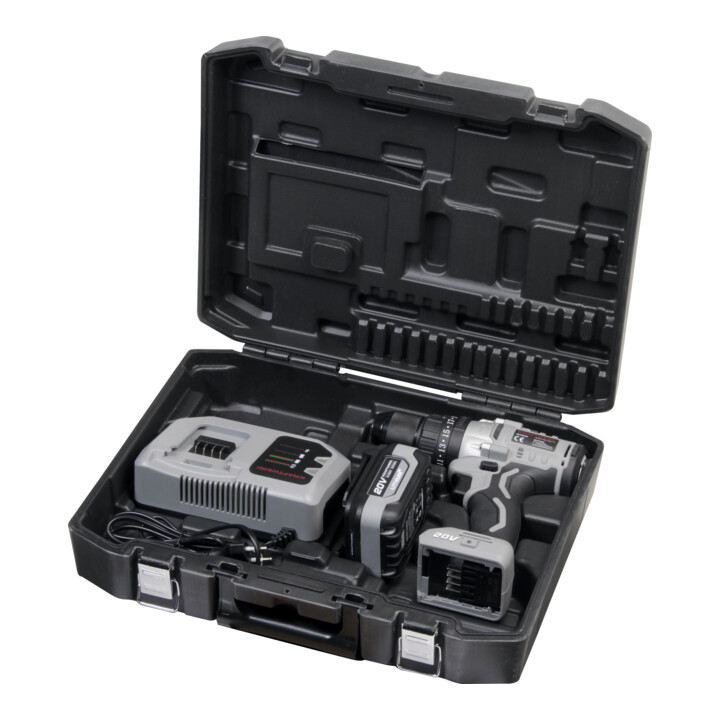 Kraftwerk Akku-Schlagbohrmaschine 20V 4Ah 100Nm inkl. 1 Akkus