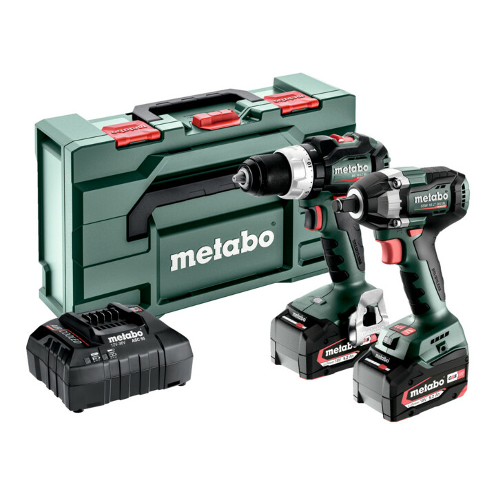 Metabo Akku Combo Set 2.9.3 18V BS 18 LT BL + SSW 18 LT 300 BL; metaBOX 145 L